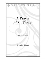 A Prayer of St. Teresa SATB choral sheet music cover